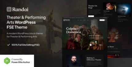 Randai 1.0.1 – Theater Entertainment & Performing Arts FSE WordPress Theme