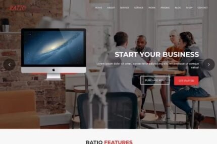 Ratio 1.8 – Material Design WordPress Theme