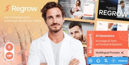 Regrow 1.0.0 – Hair Transplantation & Removal WordPress Theme