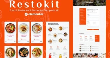 Restokit – Food & Restaurant Elementor Template Kit