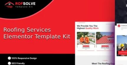 Roofsolve 1.0 – Roofing Services Elementor Template Kit
