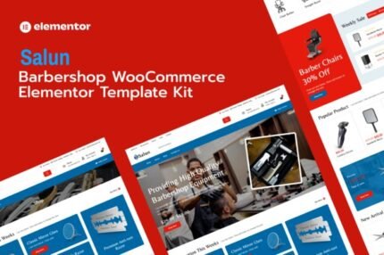 Salun 1.0 – Barbershop Tools & Equipments Store WooCommerce Elementor Pro Template Kit