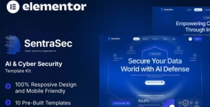 SentraSec 1.0 – AI & Cyber Security Elementor Template Kit