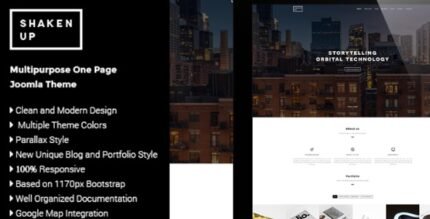 Shakenup 1.0.0 – Onepage Business Joomla Template