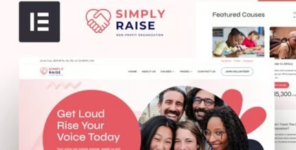SimplyRise 1.0 – Charity & Donation Elementor Template Kit