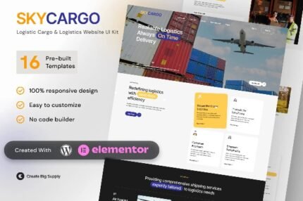Skycargo – Logistic Cargo & Logistics Elementor Template Kits