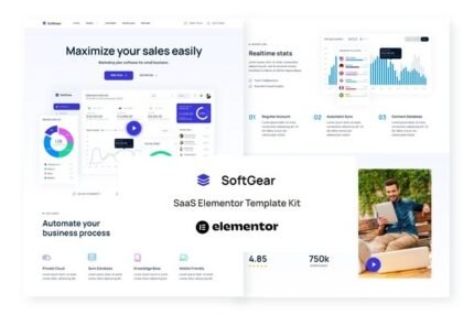 SoftGear 20250527 – SaaS Elementor Template Kit