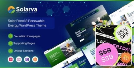 Solarva 1.0.1 – Ecology & Solar Energy Theme