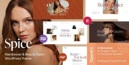 Spice 1.5.0 – Beauty & Hair Salon WordPress Theme