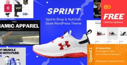 Sprint 1.0.0 – Sports Shop & Nutrition Store WordPress Theme