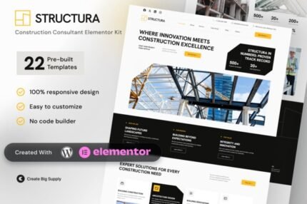 Structura 1.0 – Construction Consultant Elementor Template Kit