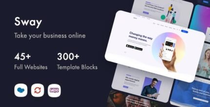 Sway 4.9 – Multi-Purpose WordPress Theme with Page Builder