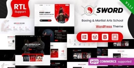 Sword 2.1.4 – Martial Arts Boxing WordPress Theme + RTL