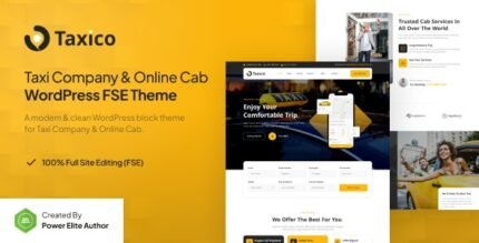 Taxico 1.0.4 – Taxi Company & Online Cab Service FSE WordPress Theme