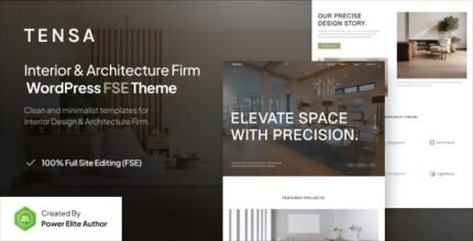 Tensa 1.0.3 – Interior Design & Architecture Firm FSE WordPress Theme