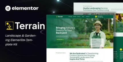 Terrain – Landscape & Gardening Elementor Template Kit