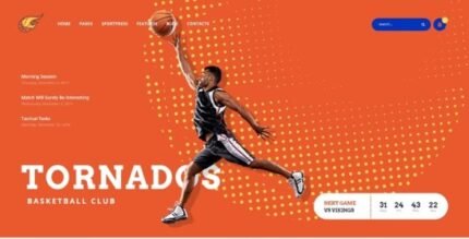Tornados 2.6.0 – Basketball NBA Team WordPress Theme