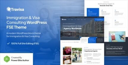 Travisa 1.0.2 – Immigration & Visa Consulting FSE WordPress Theme