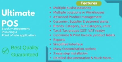 Ultimate POS 7.3 – Best Advanced Stock Management, Point of Sale & Invoicing application