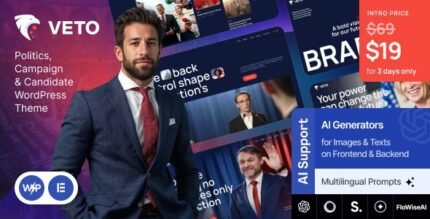 Veto 1.14.0 – Politics, Campaign & Candidate WordPress Theme