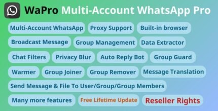 WaPro 3.3.0 – Multi-Account WhatsApp Pro (WaCRM)