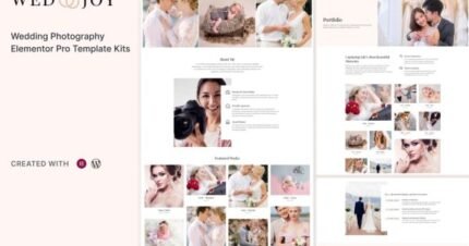 Wedjoy – Wedding Photography Elementor Template Kit
