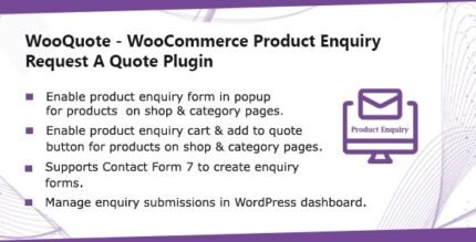 WooQuote 1.0.9 – WooCommerce Product Enquiry & Request A Quote Plugin