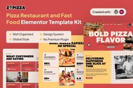 Zapizza – Pizza Restaurant and Fast Food Elementor Template Kit