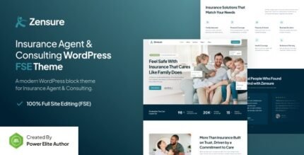 Zensure 1.0.0 – Insurance Agent & Consulting Gutenverse FSE WordPress Theme