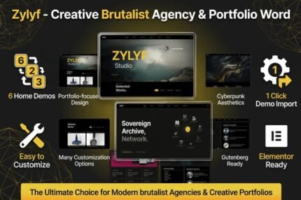 Zylyf 1.0.0 – Creative Brutalist Agency & Portfolio Word